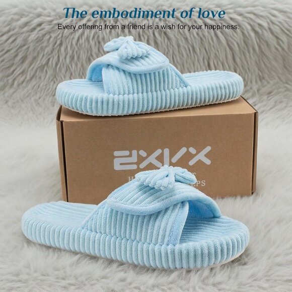 🆕Woman Blue Arch Support Open Toe Orthopedic Adjustable Home Indoor Slippers - Picture 11 of 11